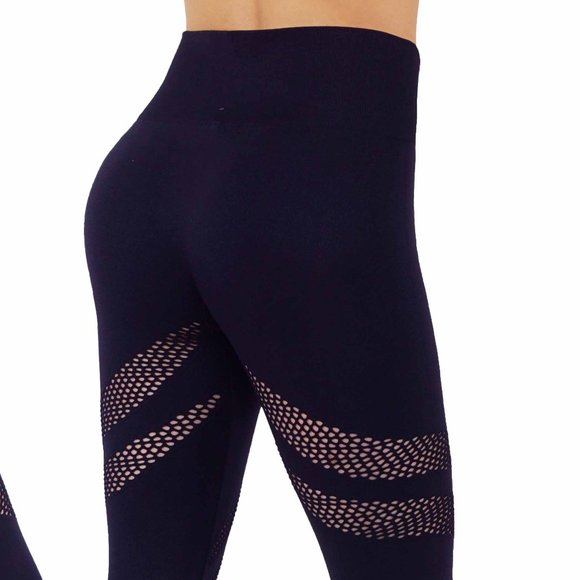 Sexy seamless 7/8 mesh leggings - Picture 2 of 2